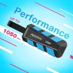 هارد اکسترنال ADATA SSD USB3.2 مدل SC740 ظرفیت 1TB - مشکی آبی (گارانتی آونگ) - تصویر 4