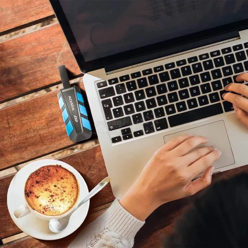 هارد اکسترنال ADATA SSD USB3.2 مدل SC740 ظرفیت 1TB - مشکی آبی (گارانتی آونگ) - تصویر 8