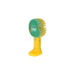 پنکه دستی قابل حمل پایه دار مدل 8813D - سبز زرد - تصویر 5