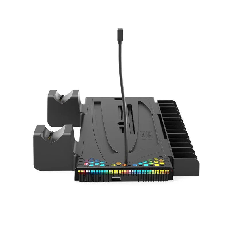 استند کنسول و شارژر دسته بازی TSCO PS5 مدل War Vault TGS16 - مشکی (گارانتی 18 ماهه تسکو) - تصویر 2
