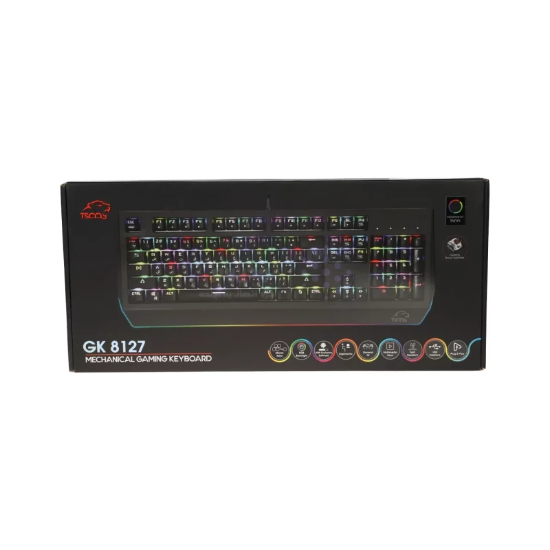 کیبورد باسیم گیمینگ مکانیکال TSCO مدل GK 8127 - مشکی (گارانتی 18 ماهه تسکو) - تصویر 5