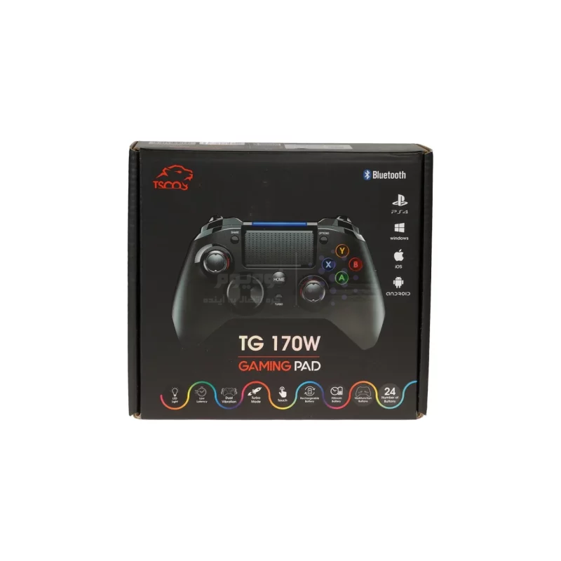 دسته بازی بی سیم TSCO مدل TG 170W - مشکی (گارانتی 18 ماهه تسکو) - تصویر 7