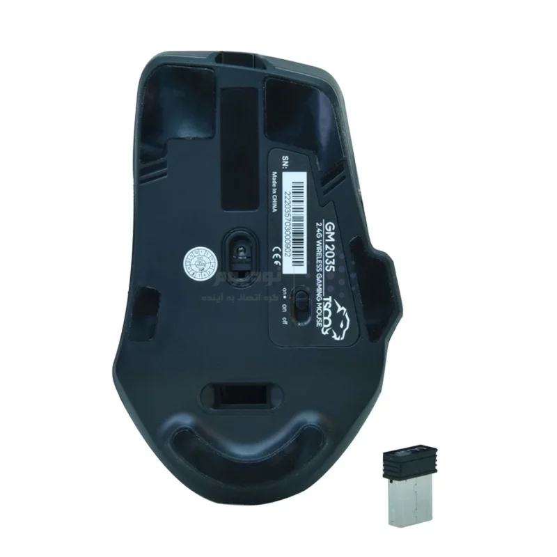 ماوس بی سیم گیمینگ TSCO مدل GM 2035W - مشکی (گارانتی 18 ماهه تسکو) - تصویر 6