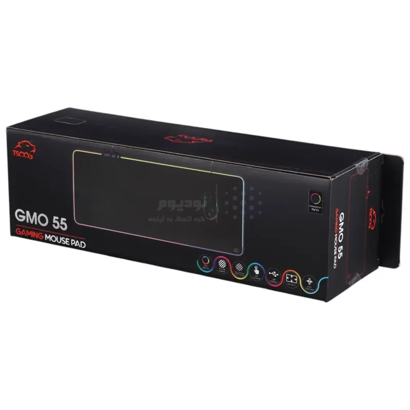 ماوس پد گیمینگ TSCO مدل GMO 55 - مشکی (گارانتی 18 ماهه تسکو) - تصویر 8