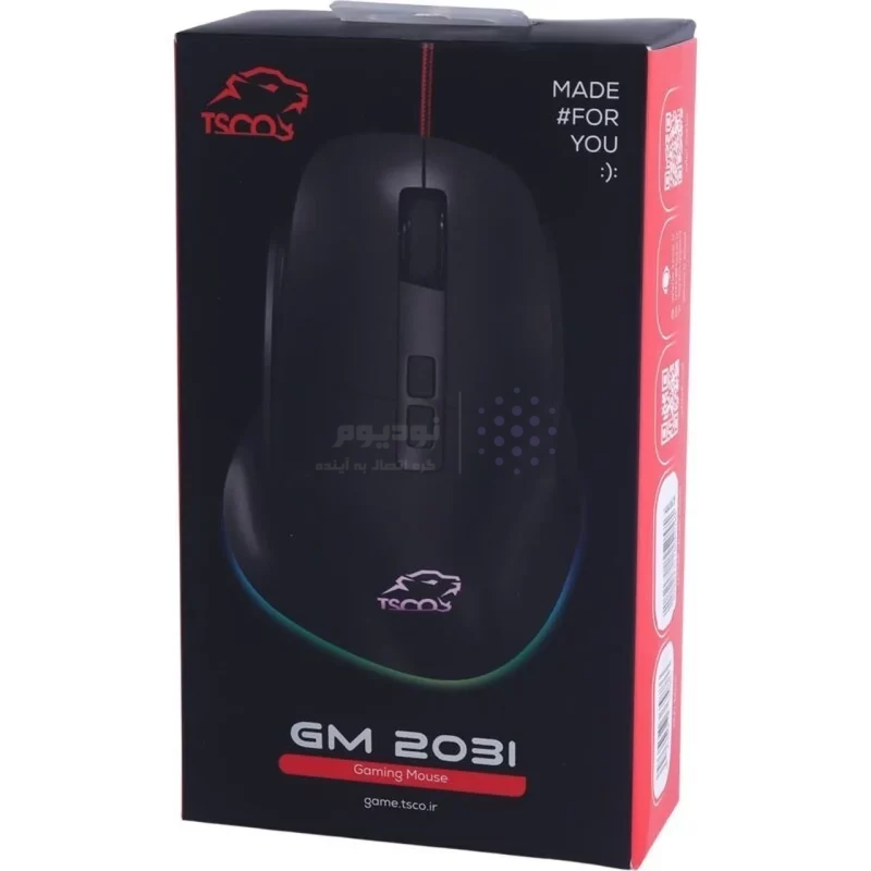 ماوس باسیم گیمینگ TSCO مدل GM 2031 - مشکی (گارانتی 18 ماهه تسکو) - تصویر 9