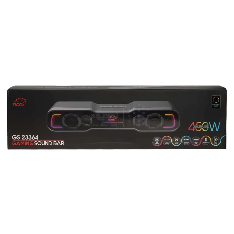 اسپیکر ساندبار گیمینگ TSCO مدل GS 23364 - مشکی (گارانتی 18 ماهه تسکو) - تصویر 12