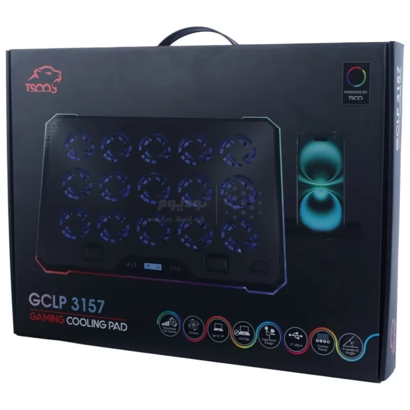 پایه خنک کننده لپ تاپ گیمینگ TSCO مدل GCLP 3157 - مشکی (گارانتی 18 ماهه تسکو) - تصویر 13