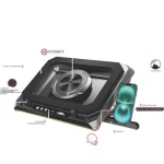 پایه خنک کننده لپ تاپ گیمینگ TSCO مدل GCLP 3160 - مشکی (گارانتی 18 ماهه تسکو) - تصویر 6