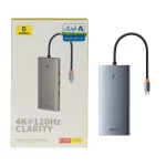 هاب 13 پورت Baseus مدل Clarity BS-OH0119 - خاکستری (گارانتی آونگ)