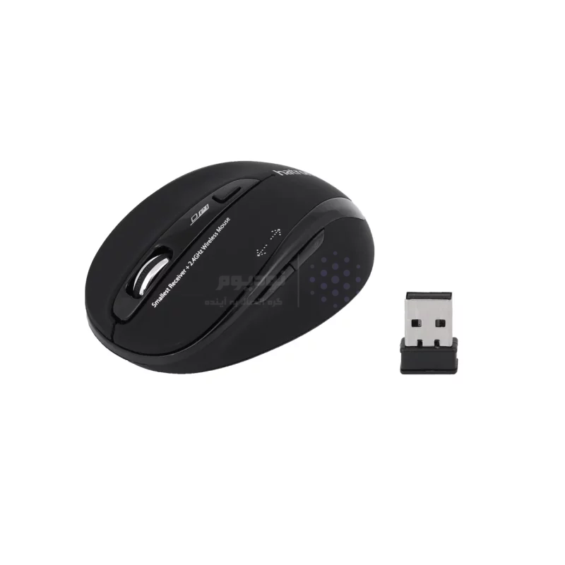 کیبورد و ماوس بی سیم Hatron مدل HKCW140 - مشکی - تصویر 5