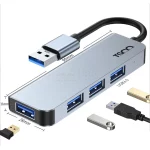 هاب 4 پورت TSCO USB3.0 مدل THU 1142 - خاکستری (گارانتی 12 ماهه تسکو) - تصویر 4