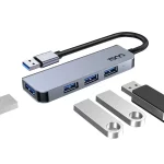 هاب 4 پورت TSCO USB3.0 مدل THU 1142 - خاکستری (گارانتی 12 ماهه تسکو) - تصویر 5