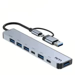 هاب 7 پورت TSCO Type-C/ USB3.0 مدل THU 1148 - خاکستری (گارانتی 12 ماهه تسکو) - تصویر 6