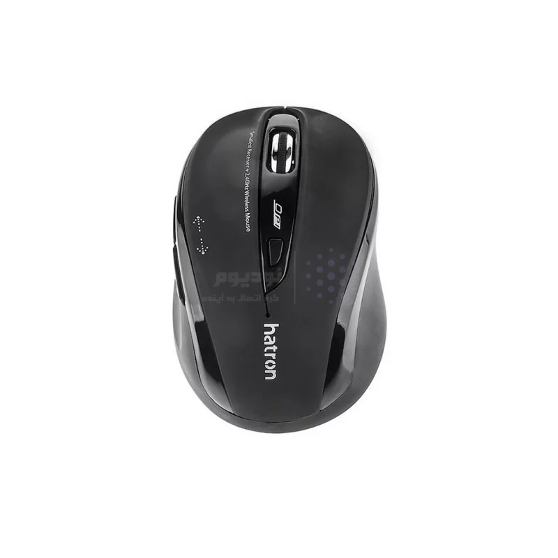 ماوس بی سیم Hatron مدل HMW120SL - مشکی - تصویر 3