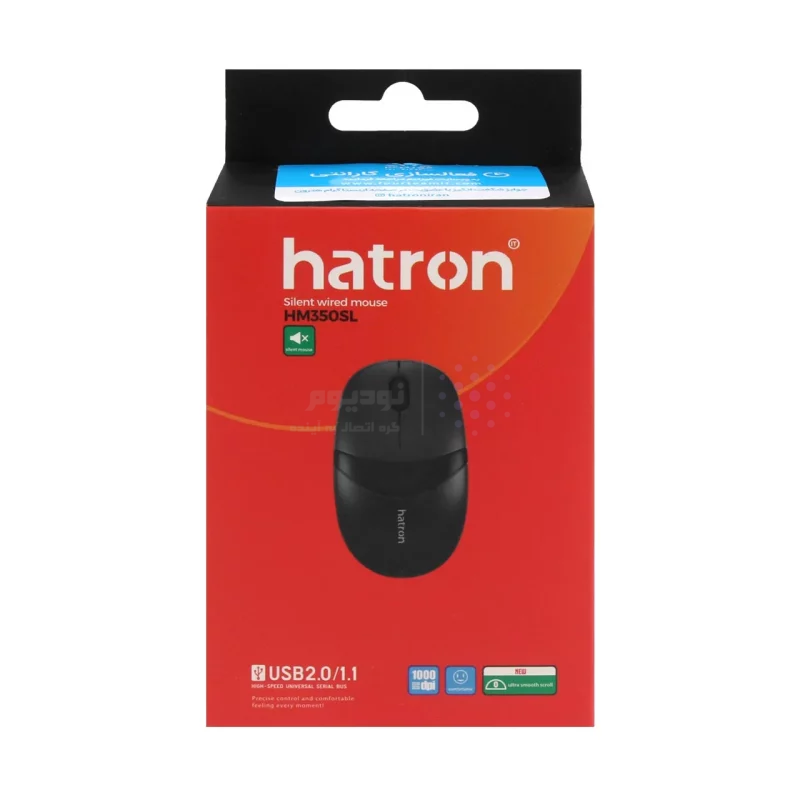 ماوس باسیم Hatron مدل HM350SL - مشکی - تصویر 6
