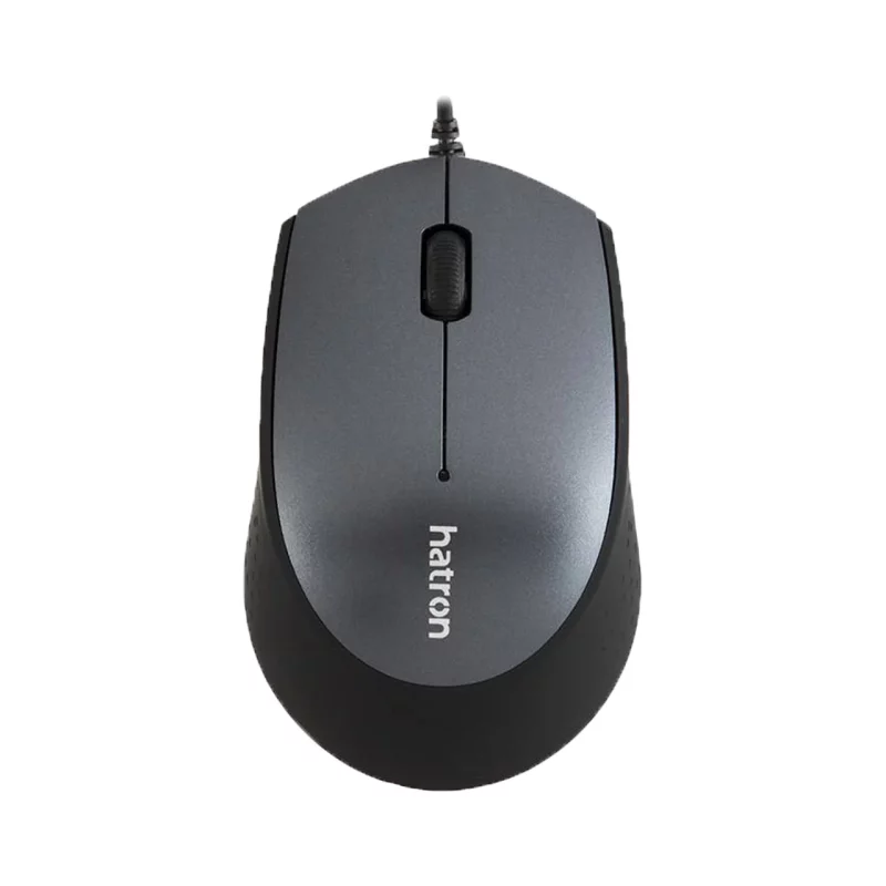 ماوس باسیم Hatron مدل HM430SL - مشکی خاکستری - تصویر 2