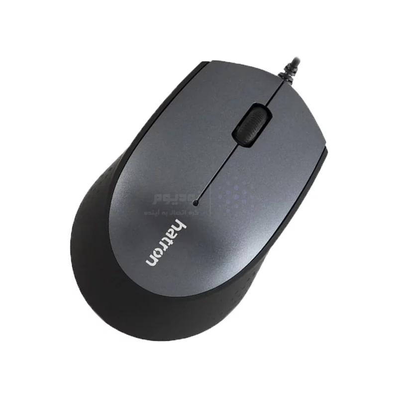 ماوس باسیم Hatron مدل HM430SL - مشکی خاکستری - تصویر 3