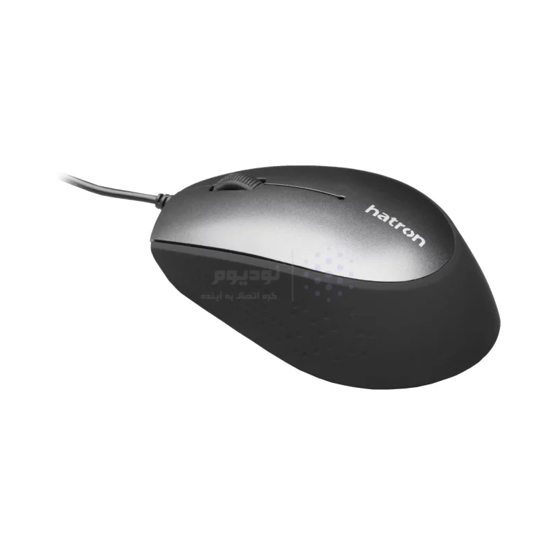 ماوس باسیم Hatron مدل HM430SL - مشکی خاکستری - تصویر 4