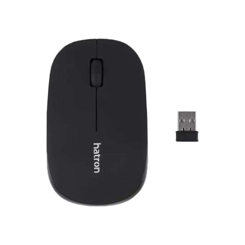 ماوس بی سیم Hatron مدل HMW105SL - مشکی - تصویر 2
