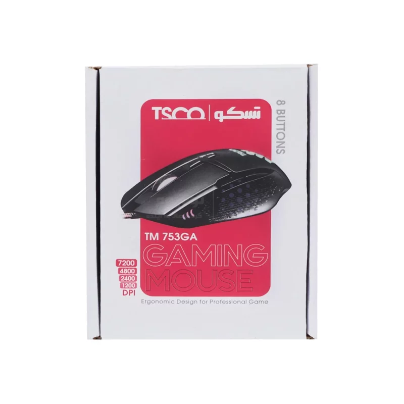 ماوس باسیم گیمینگ TSCO مدل TM 753GA - مشکی - تصویر 8