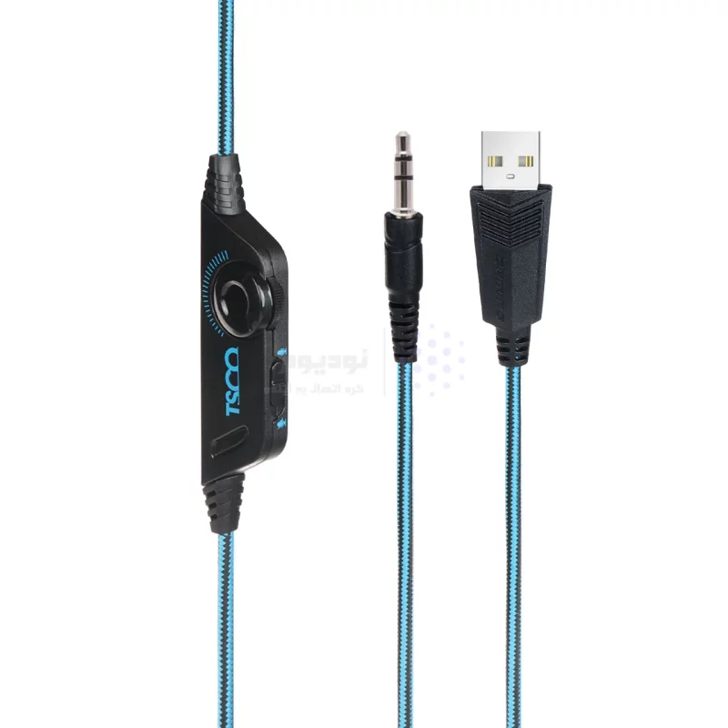 هدفون با سیم گیمینگ TSCO مدل TH 5153 - مشکی آبی - تصویر 6