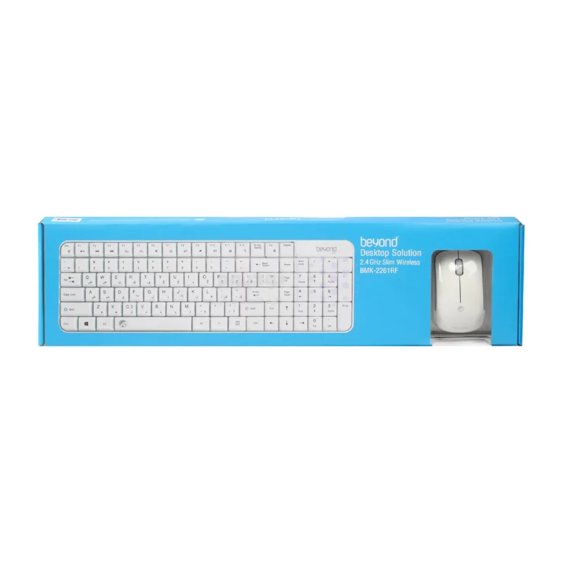 کیبورد و ماوس بی سیم Beyond  مدل BMK-2261RF - سفید - تصویر 12