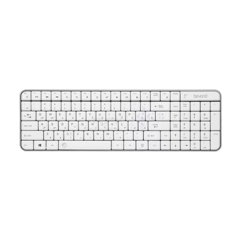 کیبورد و ماوس بی سیم Beyond  مدل BMK-2261RF - سفید - تصویر 3