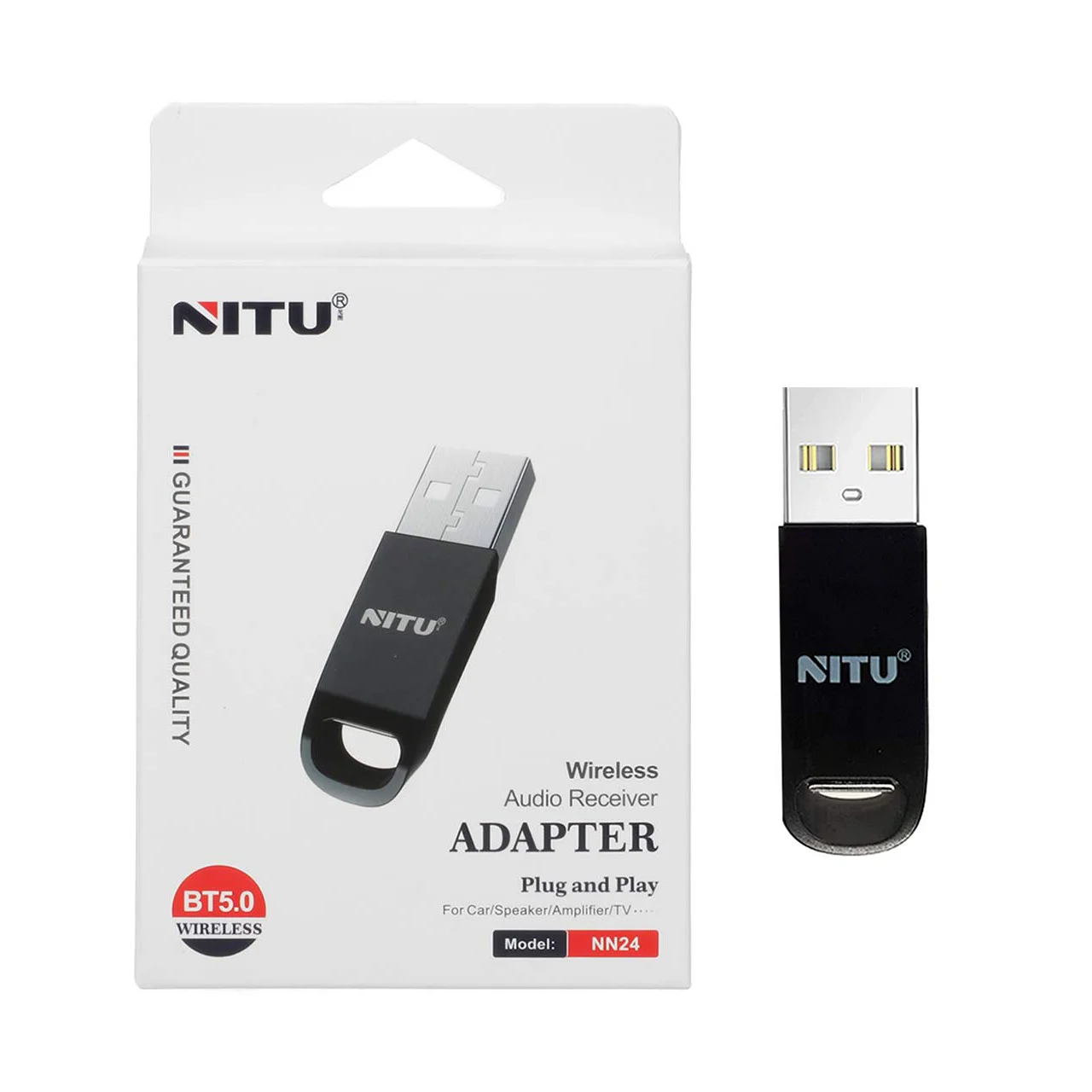 2541-670376-1 دانگل بلوتوث NITU مدل NN24 - مشکی (گارانتی 18 ماه تعویض نیکان همراه) - تصویر 1