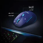 ماوس بی سیم Hatron مدل HMW122SL - مشکی - تصویر 3