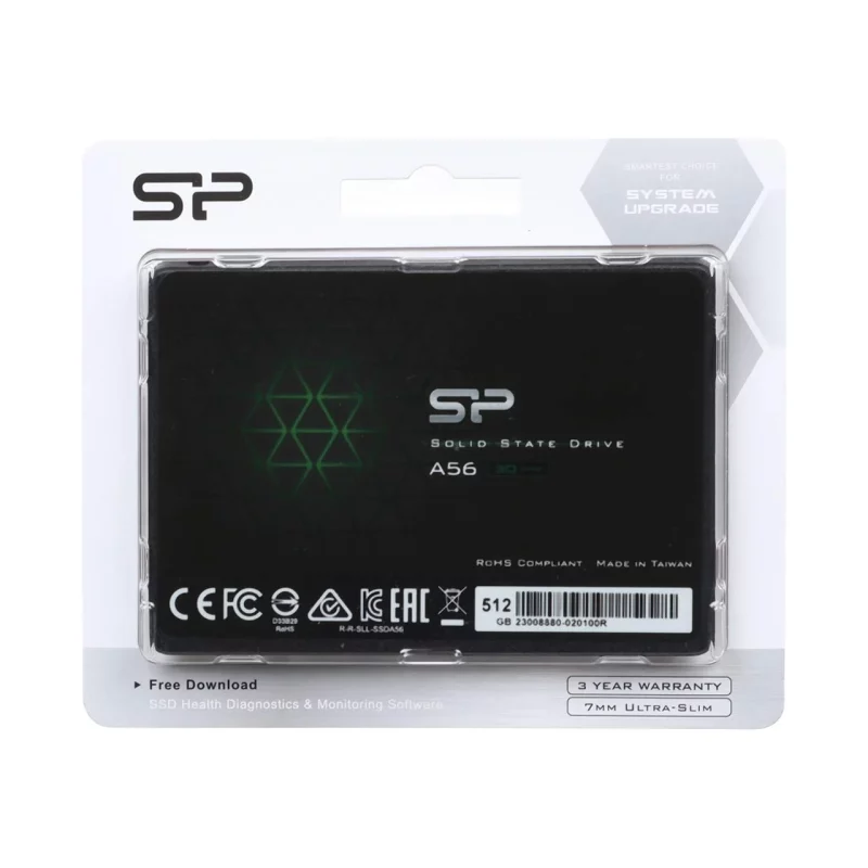 هارد Silicon Power SSD مدل A56 ظرفیت 512GB - مشکی - تصویر 2