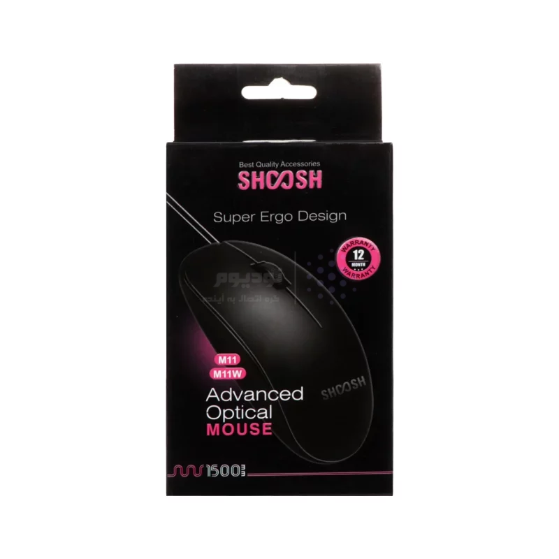 ماوس بی سیم Shoosh مدل M11W - مشکی - SMO - تصویر 3