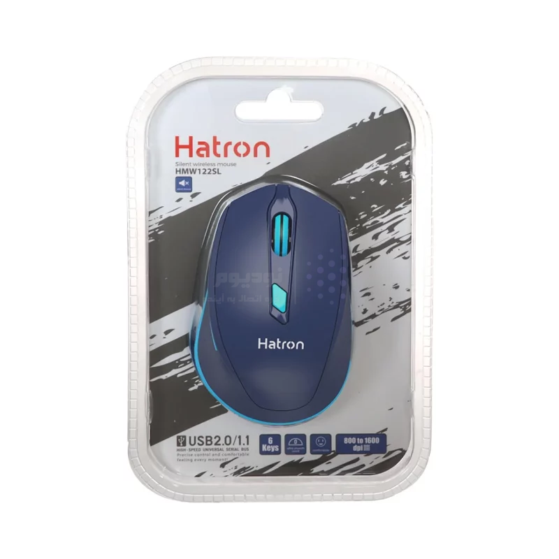 ماوس بی سیم Hatron مدل HMW122SL - سرمه ای - تصویر 5