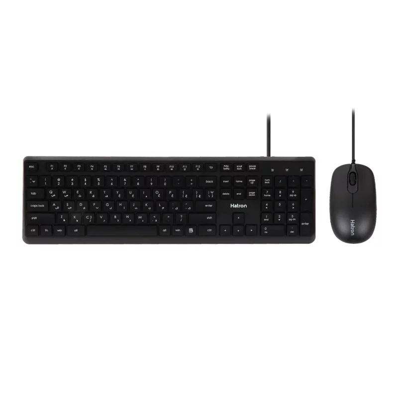 کیبورد و ماوس باسیم Hatron مدل HKC215 - مشکی - تصویر 2