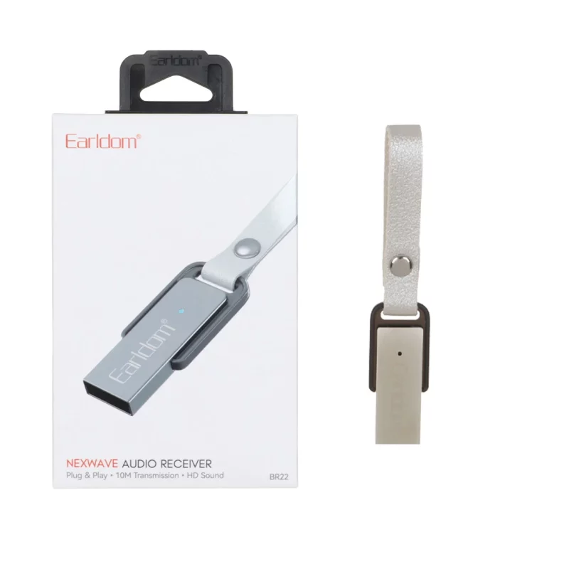گیرنده بلوتوثی صدا Earldom مدل BR22 - خاکستری(دارای میکروفن و قابلیت مکالمه) - تصویر 2