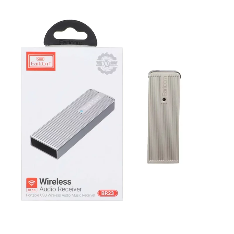 گیرنده بلوتوثی صدا Earldom مدل BR23 - خاکستری(دارای میکروفن و قابلیت مکالمه) - تصویر 2