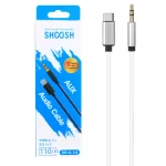 کابل تبدیل Shoosh AUX TO Type-C مدل SH-A14 - سفید - SMO