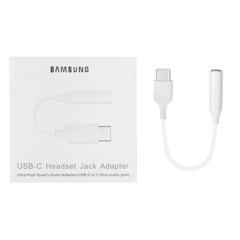 تبدیل Type-C Samsung به جک 3.5 میلی متری - سفید - SMO - تصویر 2