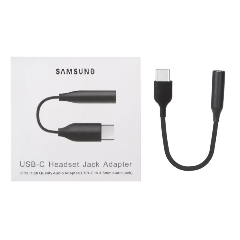 تبدیل Type-C Samsung به جک 3.5 میلی متری - مشکی - SMO - تصویر 2