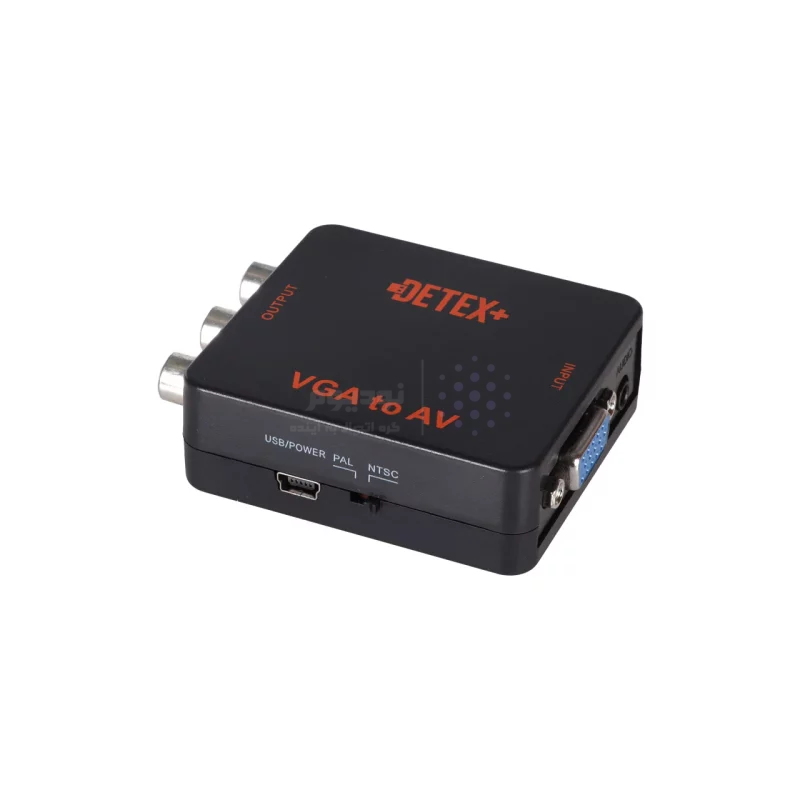 تبدیل DETEX+ VGA To AV - مشکی - تصویر 3