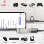 تبدیل Earldom OTG Type-C & Lightning TO USB3.0 مدل OT109CL - مشکی - تصویر 5