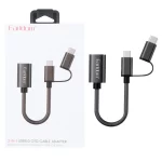 تبدیل Earldom Type-C & MicroUSB To USB3.0 OTGمدل OT84 - مشکی