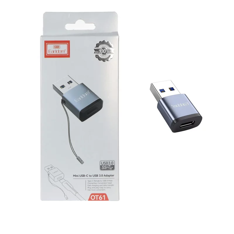 تبدیل Earldom Type-C To USB3.0 مدل OT61 - سرمه ای - تصویر 2