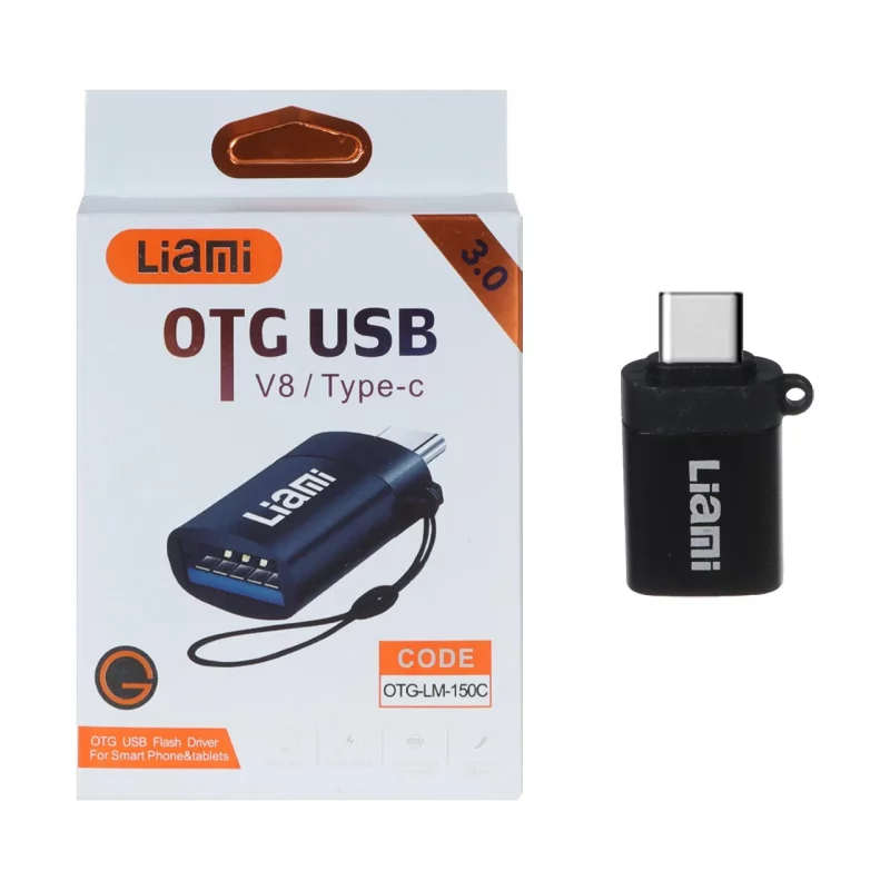 تبدیل Liami Type-C To USB3.0 مدل OTG-LM 150C - مشکی (گارانتی شش ماهه شرکتی) - تصویر 2