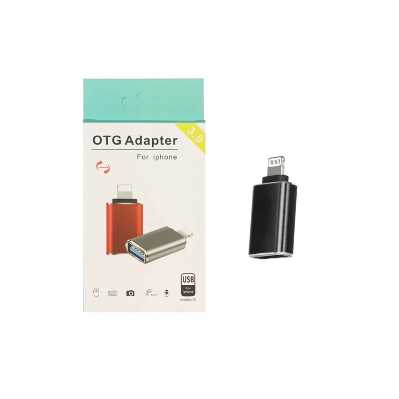 تبدیل USB3.0 OTG Lightning - مشکی - MMS - تصویر 2