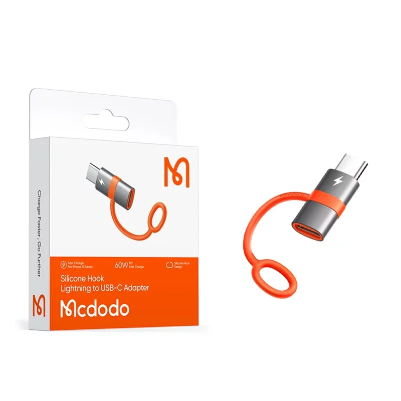تبدیل Mcdodo Lightning To Type-C مدل OT-5530 - خاکستری (گارانتی متین) - تصویر 2