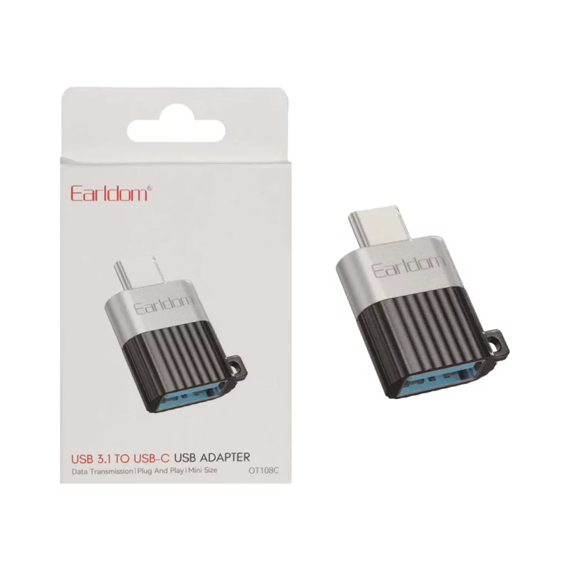 تبدیل Earldom Type-C To USB3.1 مدل OT108C - نقره ای - تصویر 2
