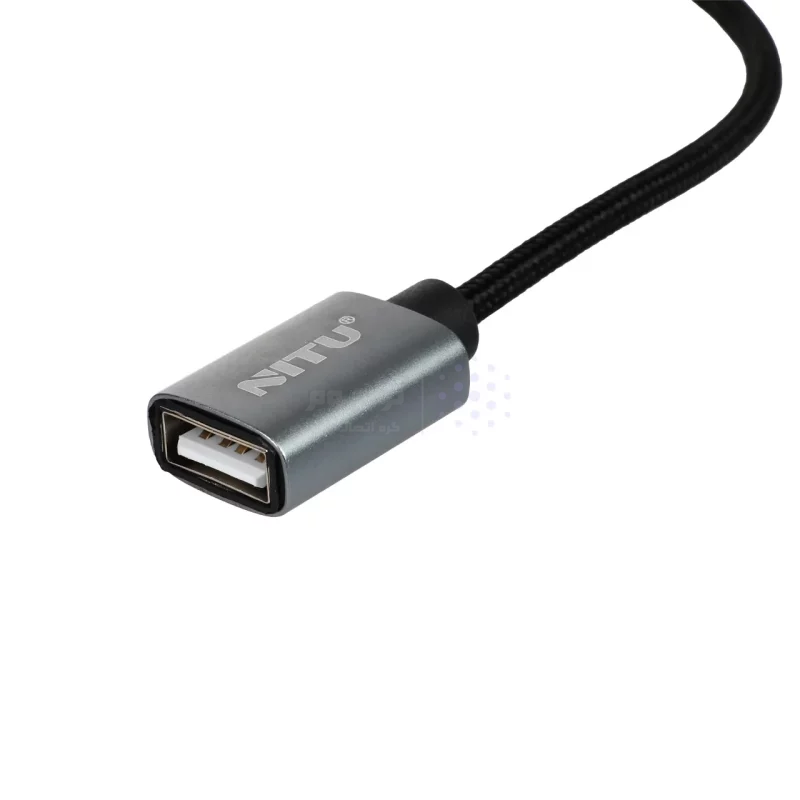 تبدیل NITU OTG TO Type-C & micro USB مدل CN21 - مشکی خاکستری (گارانتی 18 ماه تعویض نیکان همراه) - تصویر 3