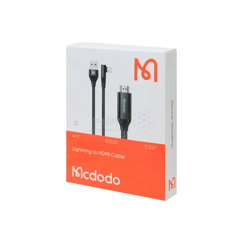 کابل تبدیل 2 متری Mcdodo Lightning To HDMI مدل CA-6400 - مشکی (گارانتی متین) - تصویر 3