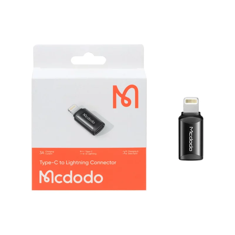 تبدیل Mcdodo Type-C TO Lightning مدل OT-7680 - مشکی (گارانتی متین) - تصویر 2