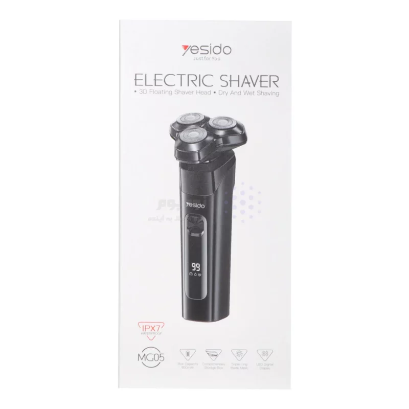 ماشین ریش تراش شارژی Yesido مدل MG05 - مشکی (گارانتی 18 ماه تعویض نیکان همراه) - تصویر 4